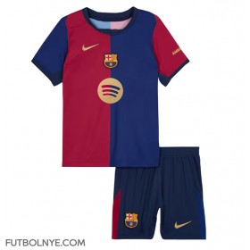 Camiseta Barcelona Lamine Yamal #19 Primera Equipación para niños 2024-25 manga corta (+ pantalones cortos)